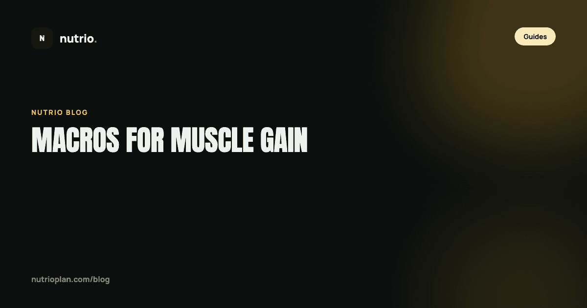 How to set your macros for muscle gain